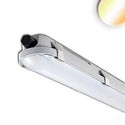 LED Wannenleuchte 120cm, IP65 IK08, Powerswitch 25-40W, Colorswitch 3000-5000K, 5050lm 120°, impact resistant
