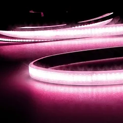 Fuldt silikoniseret LED-strip CRI9P LINEAR 48V-FLEXBAND 2-polet hvid