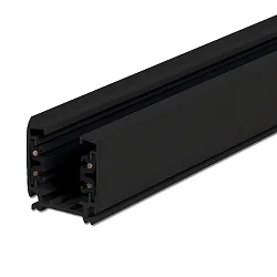 3-faset tillægsskinne SERIE S1 200CM flad, sort mat