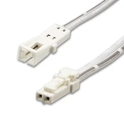 Forlængerkabel MiniAMP 2-polet, hvid