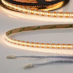 LED CRI925 MiniAMP Flex strip, 12V, 6W, 2500K, both sided 30cm cable with male plug, 500cm