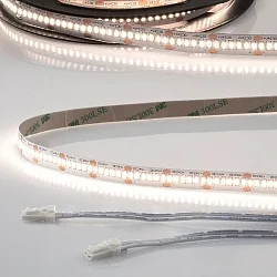 LED CRI940 MiniAMP Flex strip, 24V, 12W, 4000K, both sided 30cm cable with male plug, 250cm