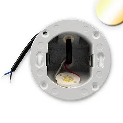 Indbygningslampe SYS_WALL68 uden skærm, CCT Switch IP44, 3W 140lm 3000 / 4000 / 6000K 38° 38° CRI >81
