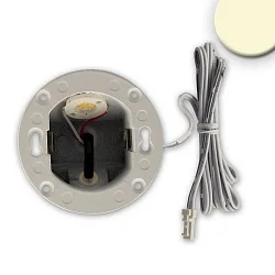 Indbygningslampe Sys-Wall68 MiniAMP uden skærm IP44, aluminium dæmpbar 3W 120lm 3000K 38° 38° CRI >81