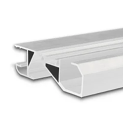 LED skirting board profile HIDE BOTTOM, for 2 LED strips, direct/ indirect, powder coated aluminium, IP20