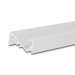 LED surface mount profile FURNIT6 S for furniture mounting, 42° tilted, aluminium, 200cm
