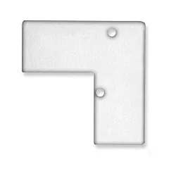 Endkappe HIDE ANGLE, aluminium