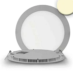 Downlight flad IP42, sølv 