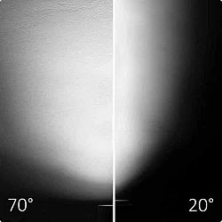 3-faset spot 42W - 20°-70° ON-OFF omskiftelig, fokuserbar, kardanisk drejning IP20, sort mat 