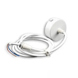 canopy round, 2-pole, white