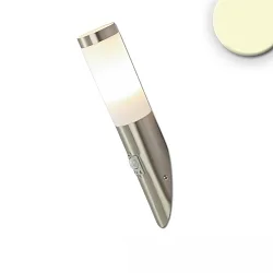 Udendørs wall luminaire cylindrisk, med sensor, med bevægelsesdetektor E27 IP44, rustfrit stål 
