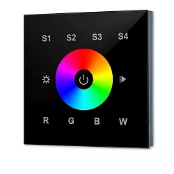 controller DALI DT8 RGB+W 1 MASTER DALI styrbar, RGBW, sort