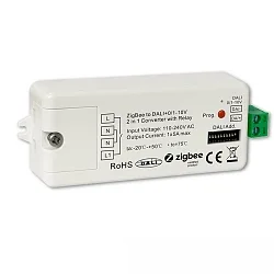 DALI konverter ZIGBEE -DALI DT6/DT8 / 0/1-10V justerbar, ZigBee styrbar, hvid