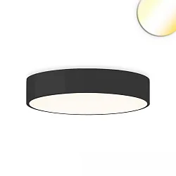 Væg- og Loftlampe DN600 rund, CCT Switch IP20, sort dæmpbar