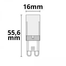 Plug-in sokkel lyskilde 32SMD G9 5W 470lm 3000K 270° CRI 80-89 dæmpbar