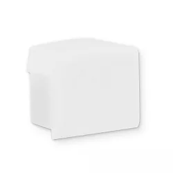 end cap EC81W without cable hole, white