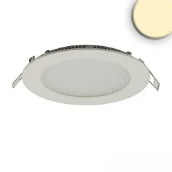 Downlight flad, rund, blændingsreduceret, hvid