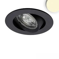 recessed luminaire SLIM68 round IP40, black dimmable 8,6W 840lm 3000K 45° 45°