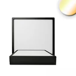 Loftlampe PRO 120MM firkantet, CCT Switch IP20, sort dæmpbar