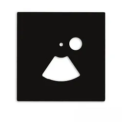 cover SYS-WALL68 square, black