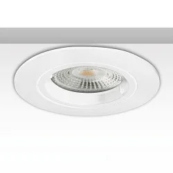mounting frame GU10/MR16 round, with lamp socket, white