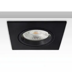 mounting frame GU10/MR16 square, with lamp socket, black