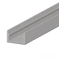 Profil GROUND-IN12 tilgængelig, aluminium anodiseret