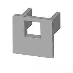 Endkappe EC219 UP8 med kabelhul