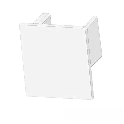 Endkappe EC220 UP10, hvid