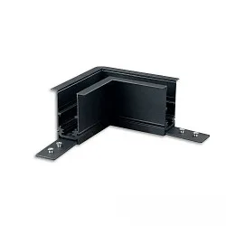 hjørnestik CORNER 90° HORIZONTAL - TRACK48 RECESSED isoleret, mekanisk, vandret, sort