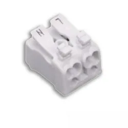 stik kontakt 2X2-POLE, 0.5-2.5MM² - MAX. 450V/16A 2-fold, 2-polet