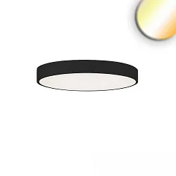 Loftlampe COLOR SWITCH ROUND - Ø 40CM CCT Switch, UGR < 19, multipower IP40, sort dæmpbar