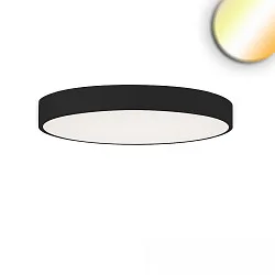 Loftlampe COLOR SWITCH ROUND - Ø 80CM CCT Switch, UGR < 19, multipower IP40, sort dæmpbar