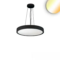 pendant luminaire COLOR SWITCH ROUND - Ø 40CM CCT Switch, UGR < 19, multipower IP20, black dimmable