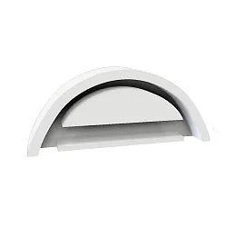 Endkappe COVER69 T5/T8 med dæksel, uden kabelhul, hvid