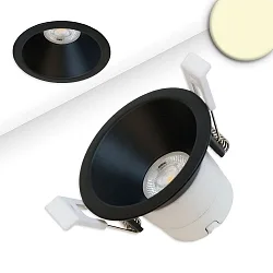 Indbygget spotlys BACK60 / LED MODULE UGR<12 rund, stiv, dæmpbar, gå tilbage IP20, sort mat dæmpbar
