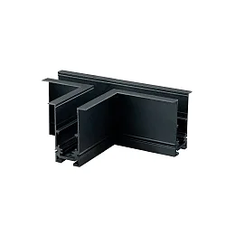 T-forbindelse CORNER 90° HORIZONTAL - TRACK48 RECESSED isoleret, mekanisk, vandret, sort