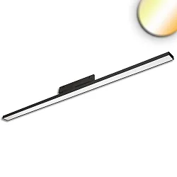 3-phase luminaire LINEAR 120CM (DALI) rigid, DALI controllable, CCT Switch, prismatic IP20, white dimmable