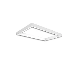 skinne TRACK48 H50 / 50 X 80CM (EMTPTY FRAME) firkantet, uden indsatser, hvid