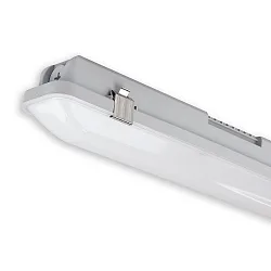 Fugttæt armatur SL 150CM HF POWERSWITCH med sensor, omskiftelig, multipower IP66, grå 
