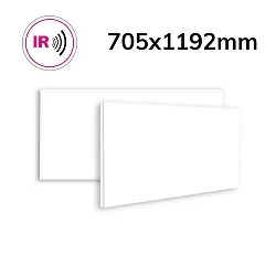 Infrarødt panel BEST STANDARD 59.2 X 119.2CM uden ramme, hvid