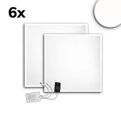 LED panel ECO BACKLIGHT LINE 625 sæt med 6, dæmpbar 36W 4350lm 4000K CRI 80-89