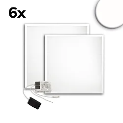 LED panel ECO BACKLIGHT LINE 625 sæt med 6, dæmpbar 36W 4350lm 4000K CRI 80-89