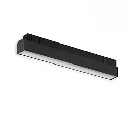 Skinne Lineært lampe TRACK48 LINE+ ON-OFF 30CM med diffuser IP20, sort mat 