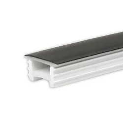 tilbehør profil dæksel FLEX-COVER16 TWIST+BEND, opal, sort 500cm