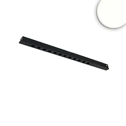 Skinne Gitterlampe TRACK48 LINE+ MINI ON-OFF 34CM omskiftelig, prismatisk IP20, sort mat 