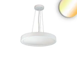 Pendellampe DN400 up / down IP44, hvid dæmpbar