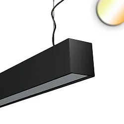 Pendel PROLAMP40ID 250CM - 125W OPAL+ / SYS-PRO / CCT+3000K up / down, CCT Switch, Sys-Pro styrbar, sort dæmpbar