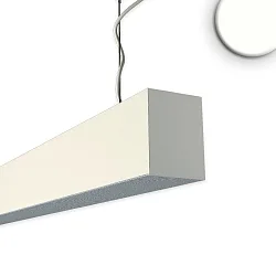 Pendel PROLAMP30LID / 4000K+SKYBLUE - 120CM up / down, prismatisk IP42, hvid dæmpbar