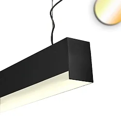 Pendel PROLAMP30H 61W / CCT+CCT - 150CM U-COVER DALI styrbar, CCT Switch IP42, sort dæmpbar